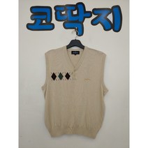 남02541 잭니클라우스정품 브이넥단추니트조끼 추동울조끼 중고구제 코딱지구제