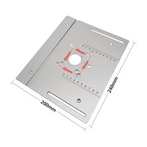 트리머테이블 라우터 라우터 리프트 키트 알루미늄 플레이트 포함 65mm 직경 모터 목공 테이블 작업대 트리, 02 B C8 Flip Board