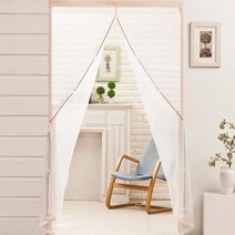 알뜨리 자석식 현관 방문 모기장 미세 방충망_칼라엣지, 01. 민트  방문용