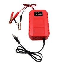 납산 배터리 20A 12V 자동차 오토바이 충전기 스마트 밀폐형 납산 배터리 LED 디지털 디스플레이, 02 Euro power plug