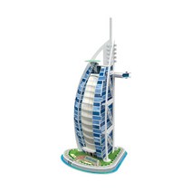 퍼즐피플 3D종이/우드락 입체모형퍼즐, 3D우드락 버즈 알 아랍, 25조각p
