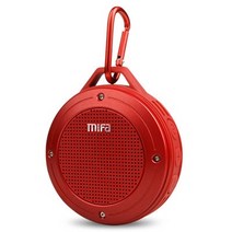 MIFA F10 야외 무선 블루투스 스테레오 휴대용 스피커 내장 마이크 충격 저항 IPX6 방수 스피커 베이스 포함, 협력사, 빨간색