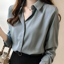 여성 정장 원피스 이너 카라 셔츠 쉬폰 블라우스옷 카라셔츠블라우스 베이직남방셔츠 나들이룩