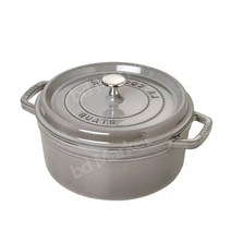 인테리어 스타우브 STAUB 꼬꼬떼 무쇠 냄비 인덕션 무쇠솥 솥밥 3.8L 2.2L 2L, 옵션 값, 24cm 다크 그레이
