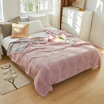 3단 순면 거즈 이불 어른 점심 소파 덮개 담요 여름 타월 이불 싱글 담요 2인 침대 시트, Q