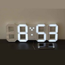 브리츠 디지털 벽걸이 LED 전자 벽시계 BZ-EW524L-ET
