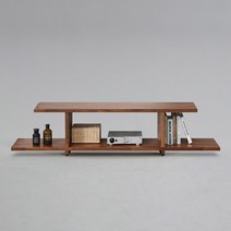 위튼 멀바우 원목 거실장 1850 A타입 (착불), 색상:멀바우