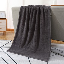 DFMEI.면 수건. 타월.Towel--롱기장 면 목욕 타월 420g 롱기장 수출품질 선물에 두툼한 면 목욕 타월 퓨어면 수건, 420 다크 그레이, 70*140