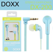 DOXX DOXX 3극 이어폰 투톤코드 DX-200 (블루), 블루