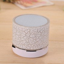 lg 블루투스 누구 스피커 새로운 미니 휴대용 자동차 오디오 A9 눈부신 균열 LED 무선 41 서브 우퍼 TF 카드, 02 White_01 A9 Bluetooth