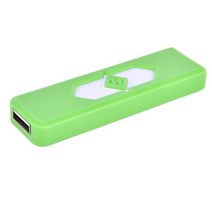 USB 충전식 전기 터치 센서 라이터 1 개 휴대용 방풍 흡연 액세서리 남자 선, 03 green