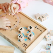 이지교육 이지수학큐브 숫자놀이 초등연산 원목자석 블럭교구, 1개