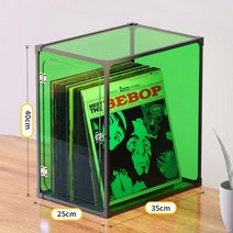 lp보관함 cd보관함 오디오랙 빈티지 레코드박스 lp 보관함 수납장 CD소장, 투록[방진문 부착]알루미나 프레임