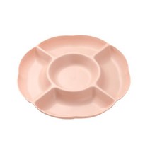 심장 모양의 과일 플래터 크리 에이 티브 플레이트 보관 상자 말린 과일 스낵 플레이트 분할 캔디 디저트 플레이트 컨테이너, Pink