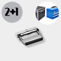 박스 문 장롱 실버 다용도 스프링 고리 손잡이 100mm 2+1, 스프링 고리 손잡이 100mm 2+1 (3개)