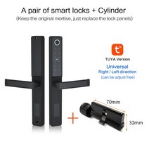 얼굴인식 도어락 코콤 대구 TANK shp-p71 shp-dp940 Tuya-와이파이 앱 스마트 도어락 알루미늄 생체 인식, 06 no lock body