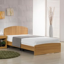 침대생각 크로스 침대 세트, 1-1.일반형/아카시아/싱글, 2-3.하이 코일백 매트리스