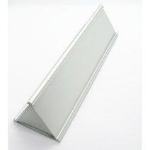 삼각 알미늄 명패 양면 단면 스탠드 사무실 표찰, 단면 8X50(실버)