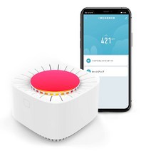 이산화탄소 농도계 고정밀 NDIR 방식 이산화탄소 검출기 USB 충전식 CO2 센서 800mAh 대용량 CO2 공기 오염 측정기 Tuya WIFI 접속을 지원 [소음 타입] 공기질 검출기