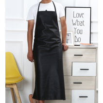 인조가죽 방수 주방 앞치마 블랙 업소용 식당 생활 방수앞치마 식당앞치마 미술앞치마, 블랙 120X78cm(b)