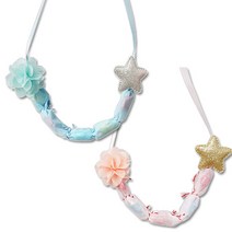 기타 바보사랑[안녕미술아]달콤 사탕목걸이(5인용) 핑크, 1세트