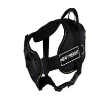 Dean Tyler 22 to 27-Inch Heavy Weight Fun Harness with Padded Chest Piece Small Black with Yellow, 1