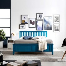 [베디스] [SS]컬러원목시리즈 스칸디나비아스타일 원목침대_SB140, 색상:오크