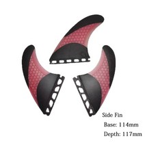 여러 크기 Fut-3-Fin 통관 판매 S M 대형 서핑 보드 핀 트라이 세트 액세서리 Carbonfiber 지느러미, 10 PINK-M