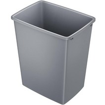 LOVMOR 35QT 주방 쓰레기통 - 가볍고 내구성이 뛰어난 쓰레기통 주방 사무실 작업 공간용 사각형 폐기물 용기 658020