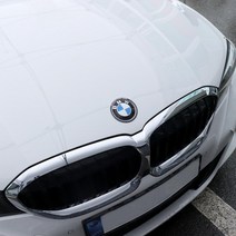 JSTAR BMW 3시리즈 G20 카본 메탈 엠블럼 링 몰딩 포인트 실외 튜닝 DIY 익스테리어 용품, 카본-엠블럼링