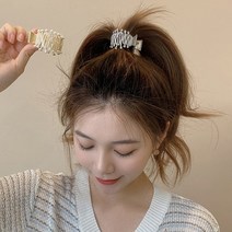 해지 유니크 포니테일 헤어 집게핀