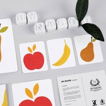 일러스트 카드 세트 07 Fruits 생일 미니카드 편지지 선물카드 과일 카드 바나나 편지 사과 편지지 바이나쿠