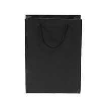 종이쇼핑백 튼튼한 선물용 종이가방 블랙 세로형 무지쇼핑백 10P 25x33cm