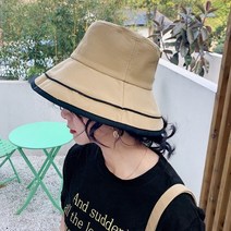 보슈 스트릿 패션 라인 버킷햇 컬러 벙거지 여름 여성모자 오버챙 자외선차단3-5