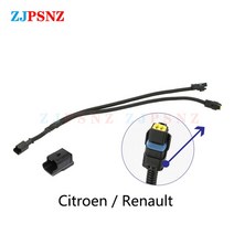 자동차혼 자동차 경적 스피커 어댑터 피그테일 소켓 두 개의 특수 라인 빔 배선 하네스 암수 플러그 달팽, 10 Renault Adapte