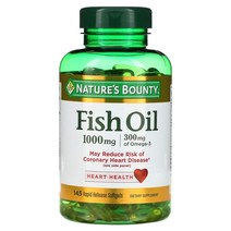네이처스 바운티 피쉬 오일 1000mg 오메가3 소프트젤 145정, 145개