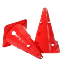 높이 뛰기 허들 2 Pack Sports Training Cones Plastic Marker Traffic for Skate Soccer Football Assorted Col, 02 Red