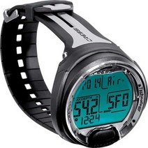 cressi leonardo 다이빙 컴퓨터 시계 다이브 컴퓨터 에어 나이트록스 게이지 모드 스쿠버 다이빙 장비 수중 fo2 po2 조절 가능 프리다이빙시계, 블랙 그레이