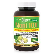 하와이 노니 캡슐 10000mg 120식물성캡슐 10배 농축 노니환 허바 캐나다, 1병, 1병/120캡슐