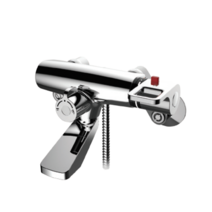 로얄앤컴퍼니 로얄토토샤워기 공중용샤워기 RBT300 좌식샤워수전 - ON/OFF 방식 자동온도조절, 1세트