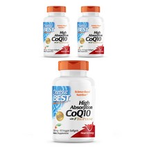 닥터스베스트 하이 앱솔션 CoQ10 300mg 베지 소프트젤 비건, 90정, 3개