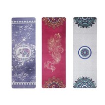 고무바닥 미끄럼방지 프리미엄요가매트 도수치료용 종아리얇아지는 여자바디프로필, 전문가용 스웨이드천연고무 요가매트 그레이엘리펀트