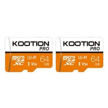 그래픽카드 rtx gtx 채굴용그래픽카드 KOOTION T1Pro SD 카드 64GB 128GB 256GB Micro Sd Card 플래시 메모, 04 2Pcs 64GB