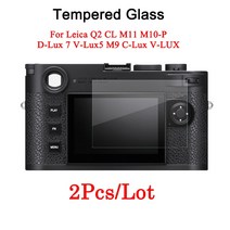Leica Q2 CL M M0-P D-Lux 7 V-Lux5 M9 V-LUX 카메라 강화 유리 스크린 보호 필름 용 2PCS 화면, 06 D-Lux7