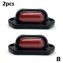바이크 오토바이용달 트레일러 12V 24V 8 LED License Plate Light Chrome Number Truck Lighting Motorcycle Lorry RV C, [02] B