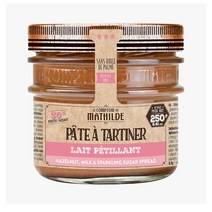 Le Comptoir de Mathilde 르 꽁뚜와 드 마틸드 스파클링 헤이즐넛 밀크 초코 스프레드 잼 hazelnut 250g, 1세트