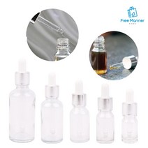 투명 스포이드 유리 리필 공병, 50ml, 1병