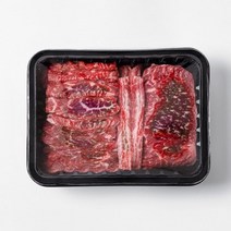 한우 800g 1++등급한우 한판세트 뿔뿔 소고기 등심 삼각살 보섭살