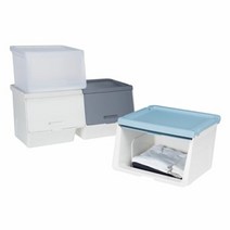 [KT알파쇼핑]시스맥스 루맥스슬라이딩 리빙박스中 454x411x310mm, 그레이_W20FC89