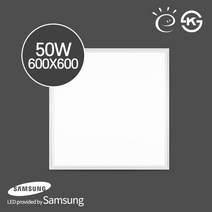국산 LED 평판조명 담파 T바 매입등 600x600 50W 사무실조명, 16058.주백색, T바 600X600 50W
